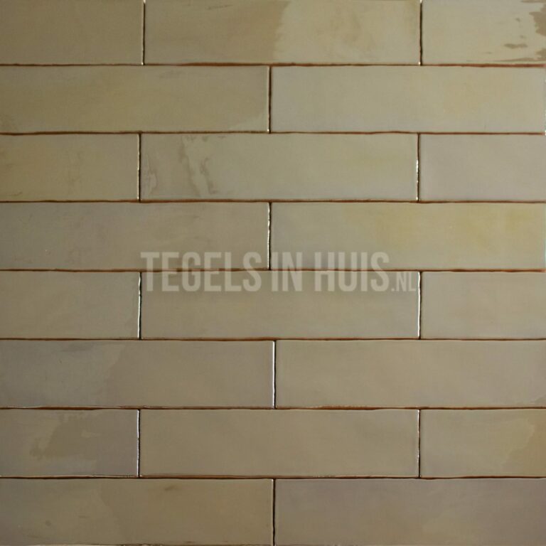 eq langwerpige witjes 7,5x30 cm handvorm wandtegel luxe goud metaal effect glans