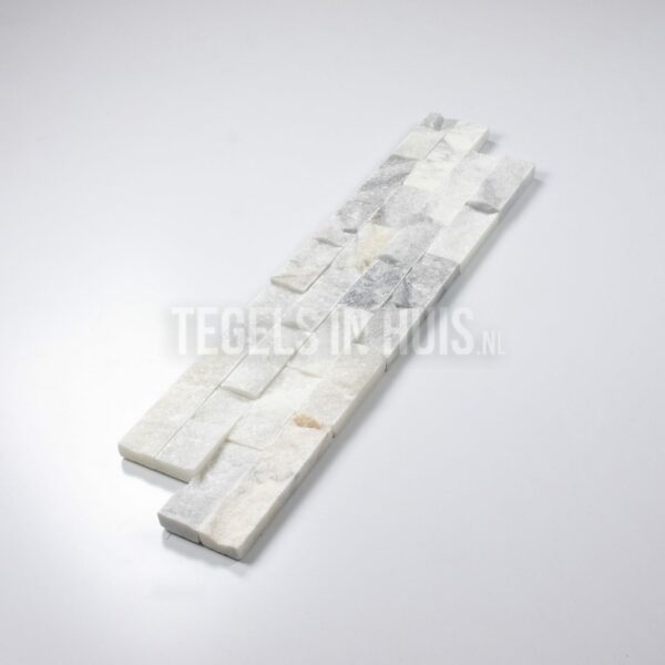 steenstrip brickstone arabescato licht grijs 15.2x61