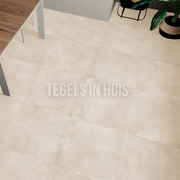 vloertegel new york betonlook zand beige 60.8x60.8