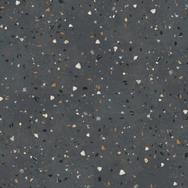 vloertegel sempre terrazzo donker grijs 61x61