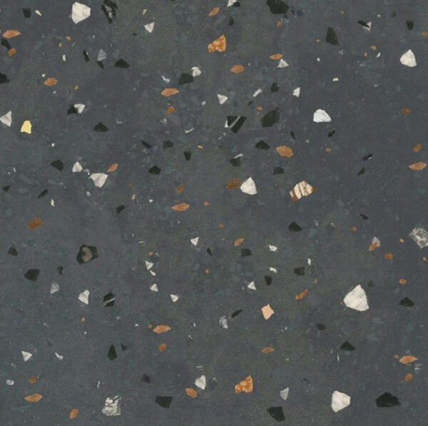 vloertegel sempre terrazzo donker grijs 61x61