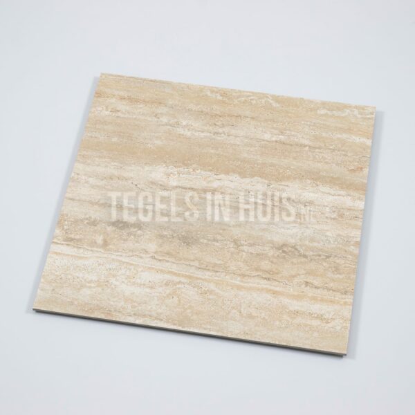 vloertegel travetin beige mat 60x60 gerectificeerd