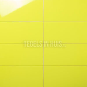 wandtegel 20x40 glans geel groen waamb454