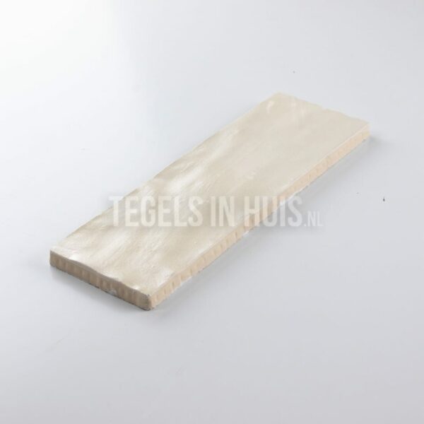 wandtegel 6,5x20 beige handvormlook cream