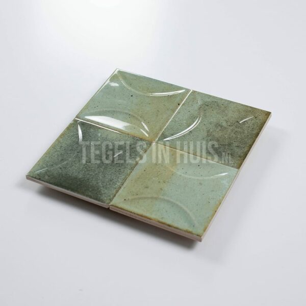 wandtegel hanoi celadon groen decor 10x10