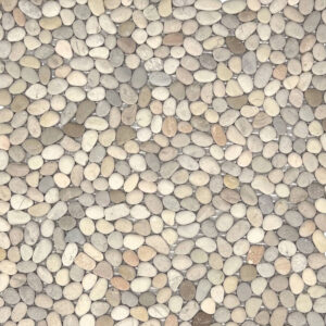 mozaiek mini pebbles kiezel wit 30x30