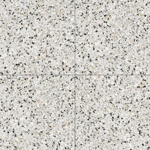 Vloertegel / wandtegel Nadinne terrazzo wit 60×60 gerectificeerd